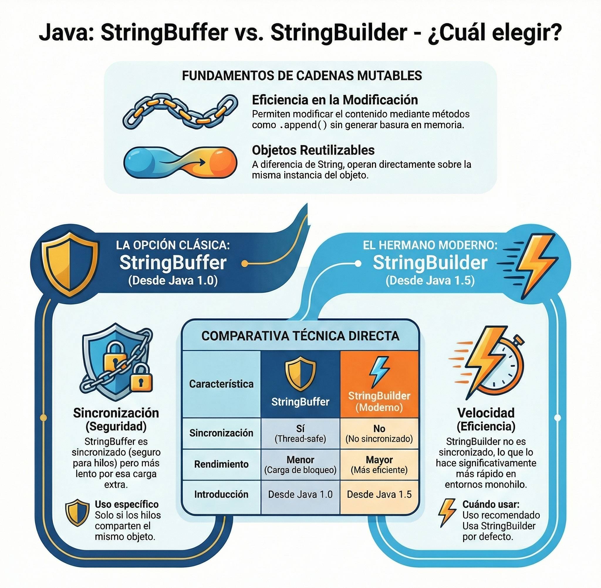 Comparativa StringBuffer vs StringBuilder