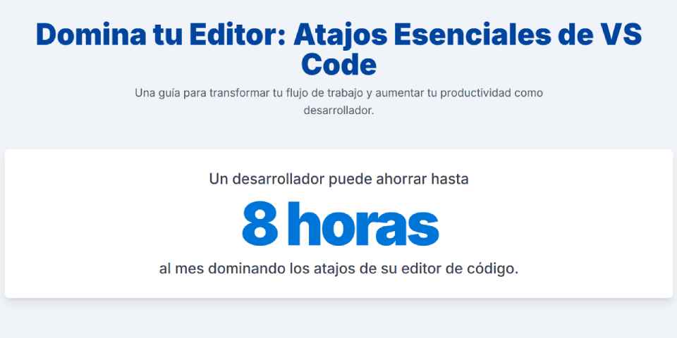 Los atajos te hacen más productivo